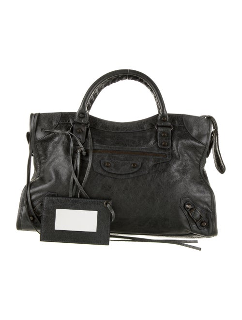 Balenciaga Motocross Classic City Bag Green