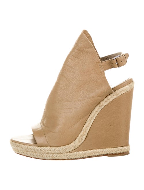 Balenciaga Leather Espadrilles