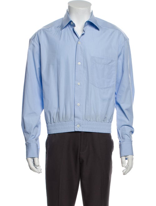 Balenciaga Long Sleeve Shirt Blue