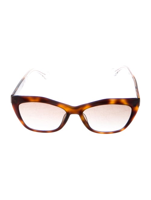 Balenciaga Cat-Eye Gradient Sunglasses Brown