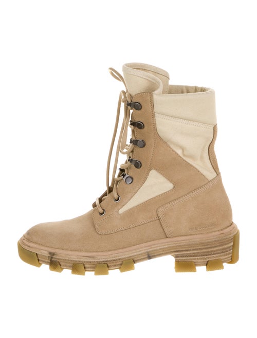 Balenciaga Suede Combat Boots
