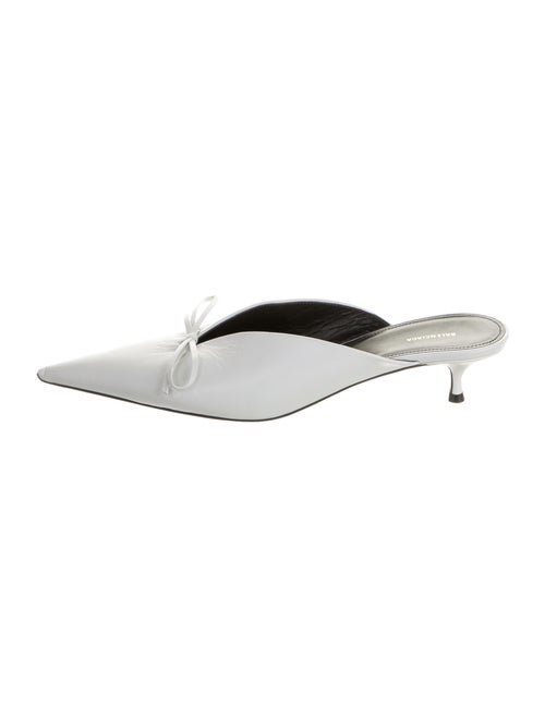 Balenciaga Leather Mules White