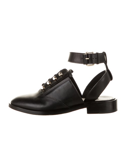 Balenciaga Leather Flats Black