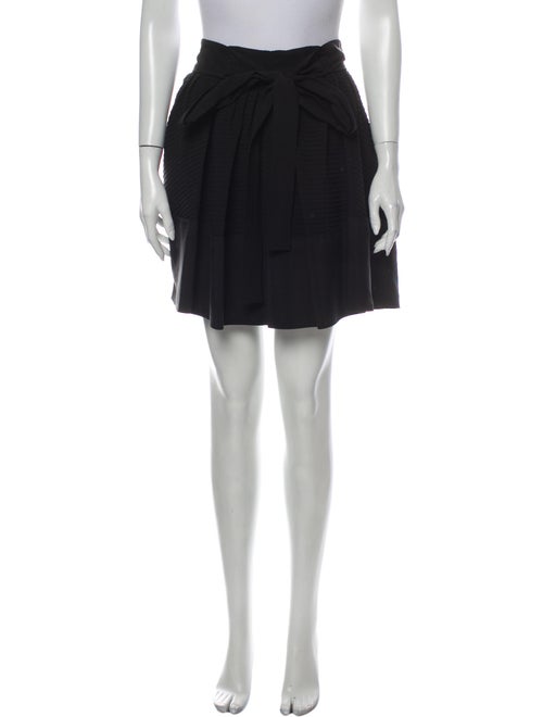 Balenciaga Silk Mini Skirt Black