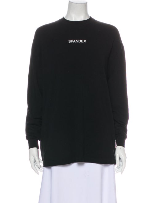 Balenciaga 2016 Graphic Print Sweatshirt Black
