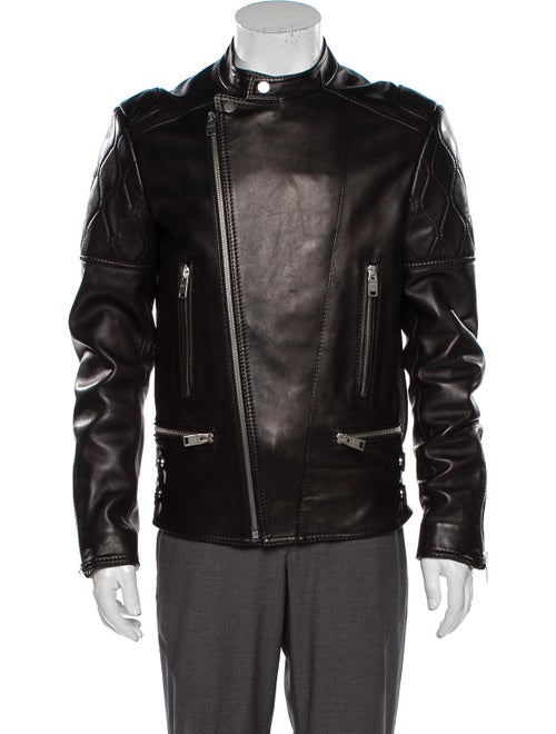 Balenciaga Lamb Leather Moto Jacket w/ Tags Black
