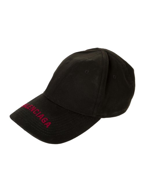 Balenciaga Logo Baseball Cap Black