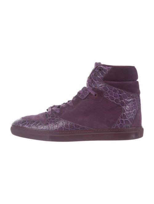 Balenciaga Leather Sneakers Purple