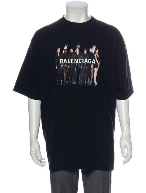 Balenciaga 2019 Graphic Print T-Shirt Black
