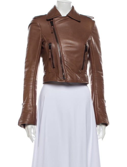 Balenciaga Biker Jacket Brown