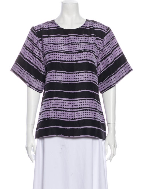 Balenciaga 2012 Silk Top Purple