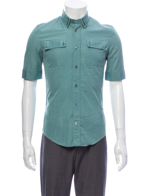 Balenciaga Short Sleeve Shirt Blue
