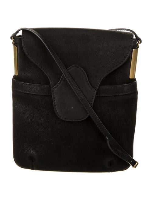 Balenciaga Suede Crossbody Bag Black