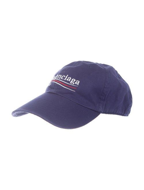 Balenciaga Logo Baseball Cap navy