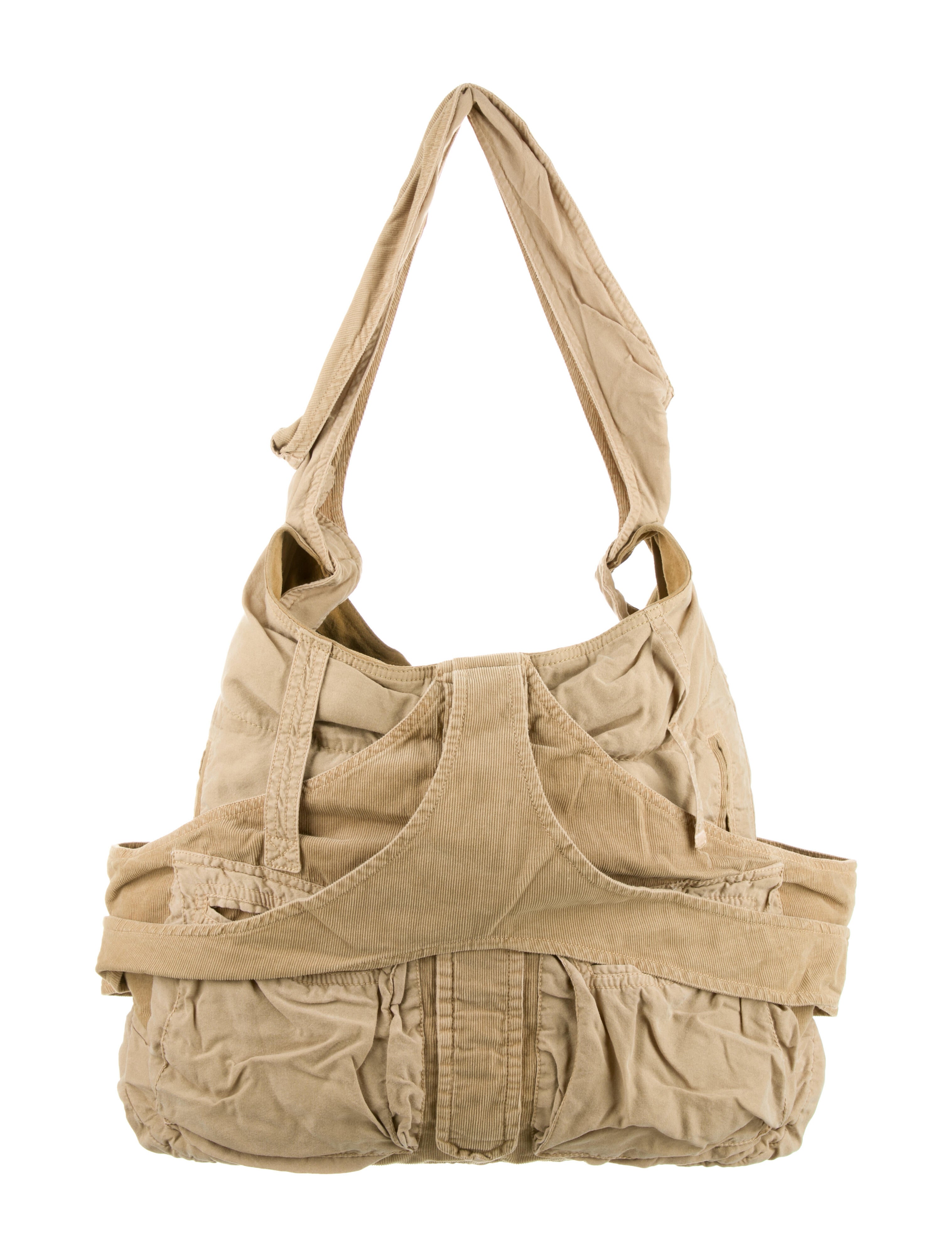 Balenciaga Vintage Corduroy Matrix XL Hobo - Neutrals Totes