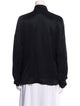 Balenciaga Mock Neck Long Sleeve Blouse