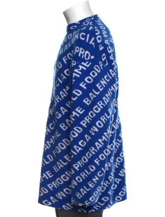 Balenciaga Printed Crew Neck Pullover