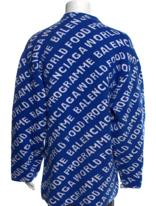 Balenciaga Printed Crew Neck Pullover