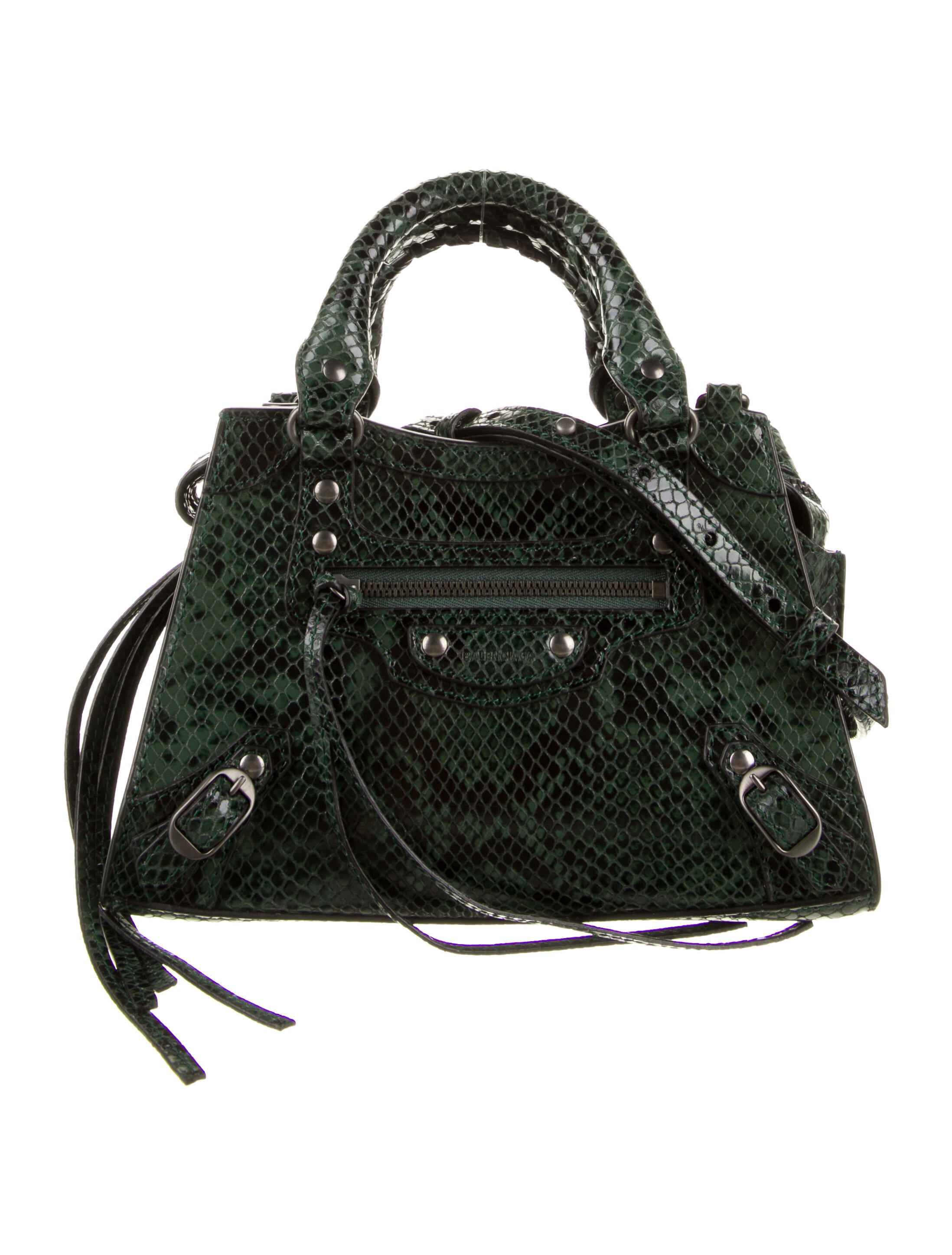 Balenciaga 2021 Mini Embossed Neo Classic City Bag