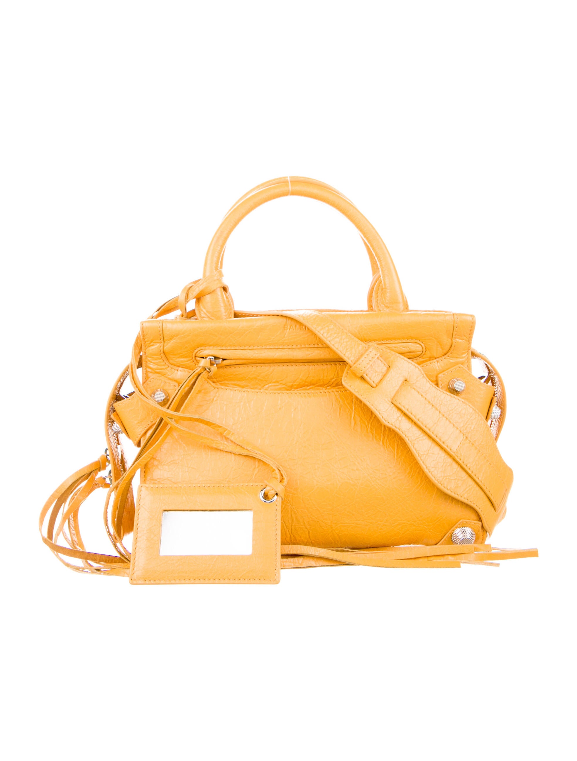 Balenciaga Motocross Giant 12 Mini Mute City Bag - Yellow