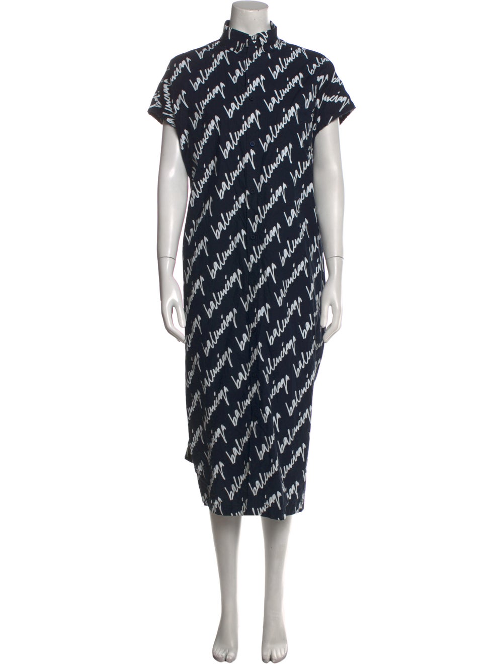 Balenciaga Printed Long Dress - image 1