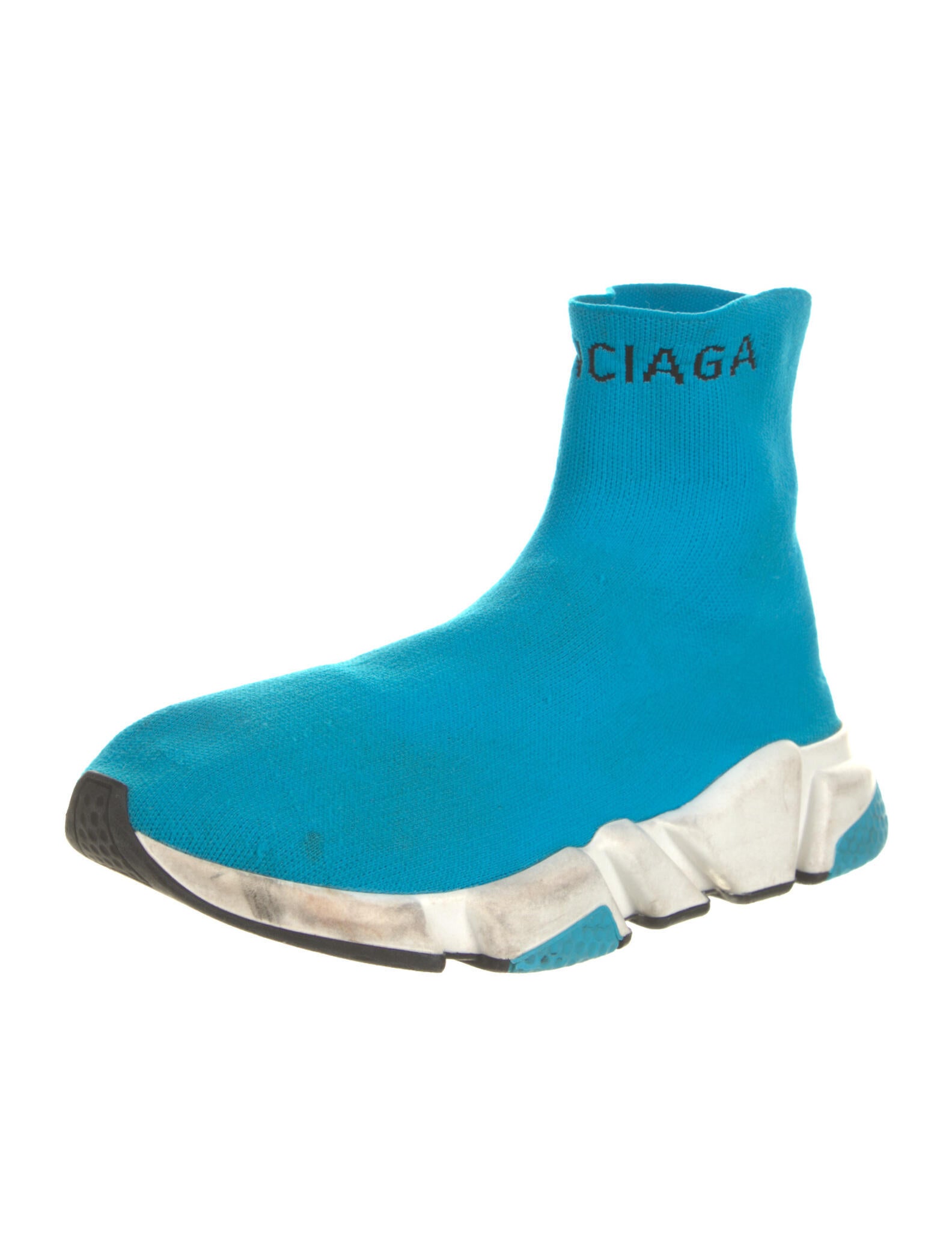 balenciaga sock shoes womens blue