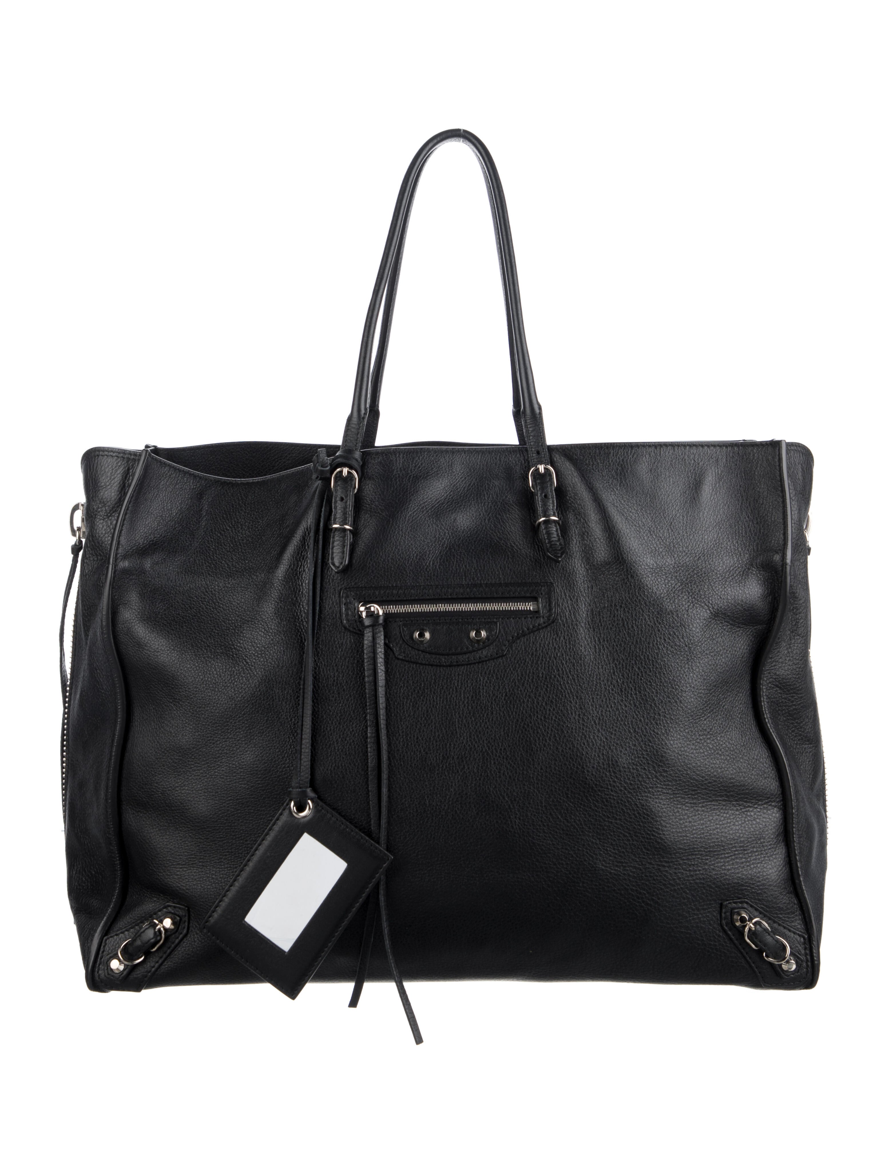 Balenciaga Logo Shopper Tote - Black Totes, Handbags - BAL85689 | The ...