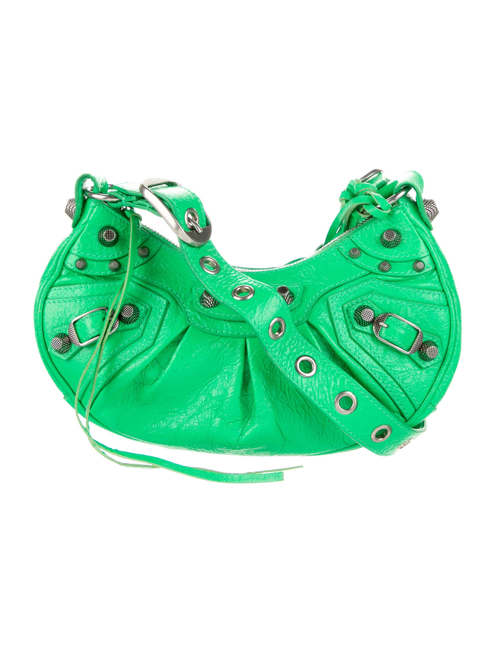 Balenciaga 2022 XS Le Cagole Shoulder Bag Green Shoulder Bags