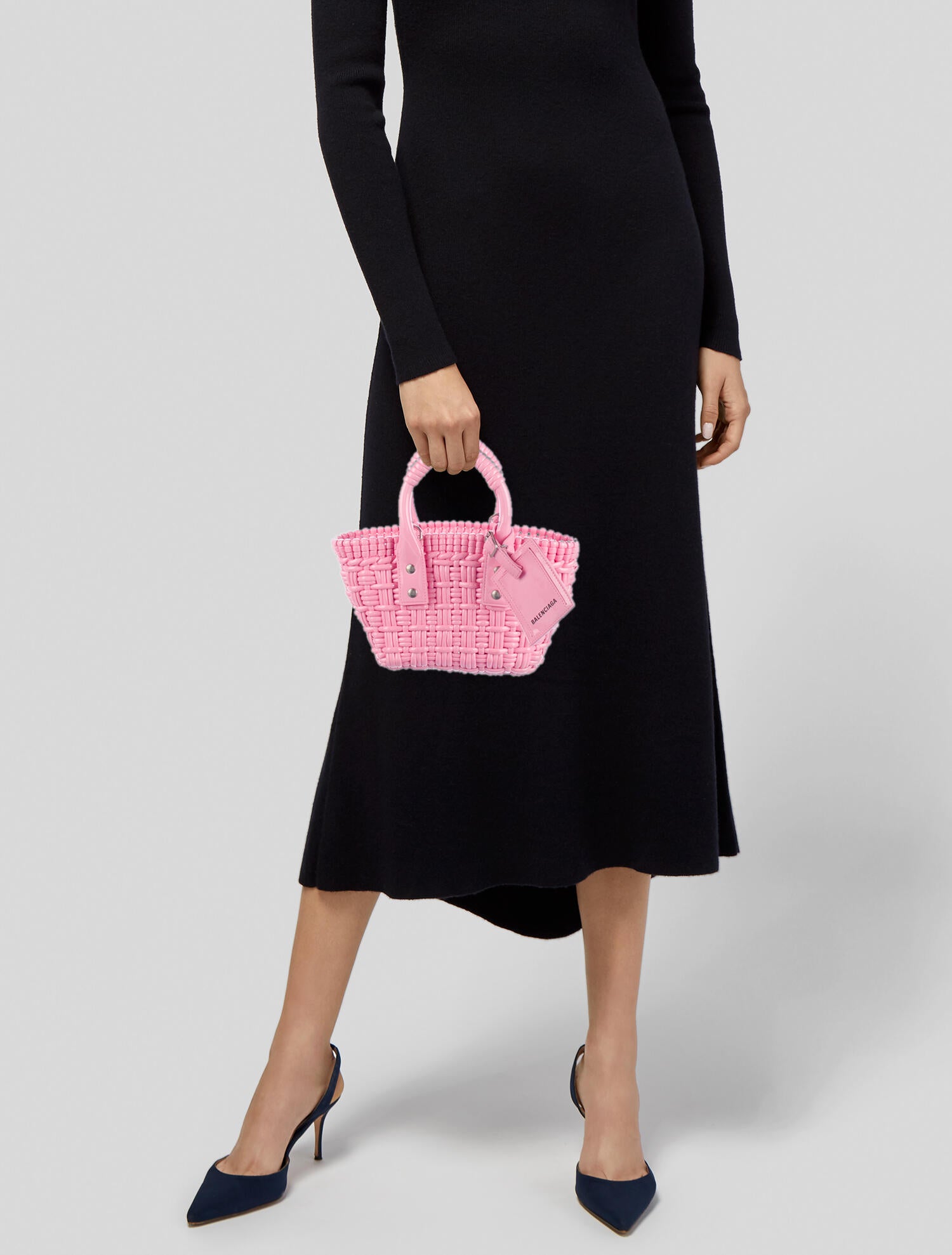 Balenciaga 2022 Bistro XXS Basket Handle Bag - Pink Handle Bags