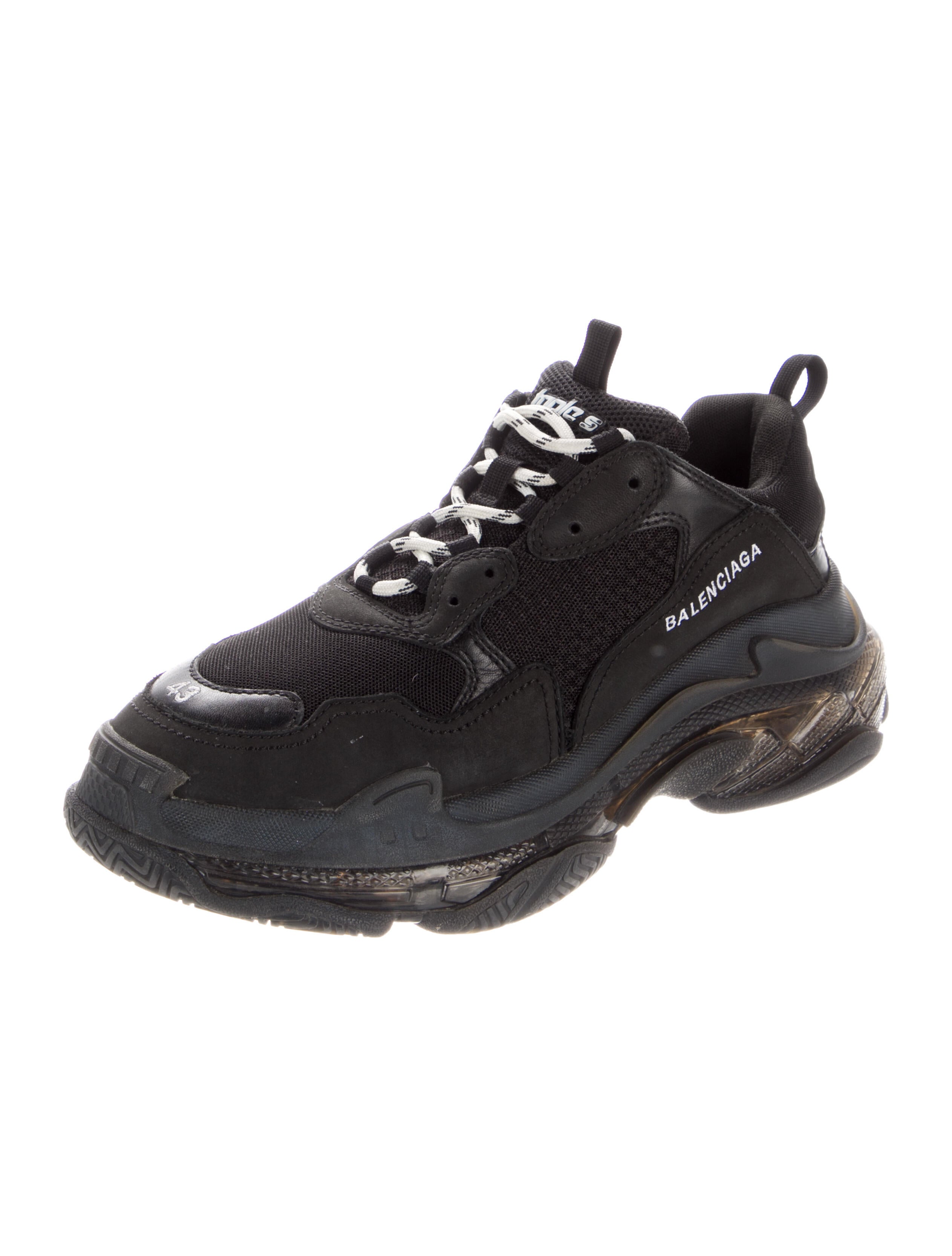 Balenciaga Triple S Clear Sole Sneakers - Black Sneakers, Shoes - BAL206587  | The RealReal