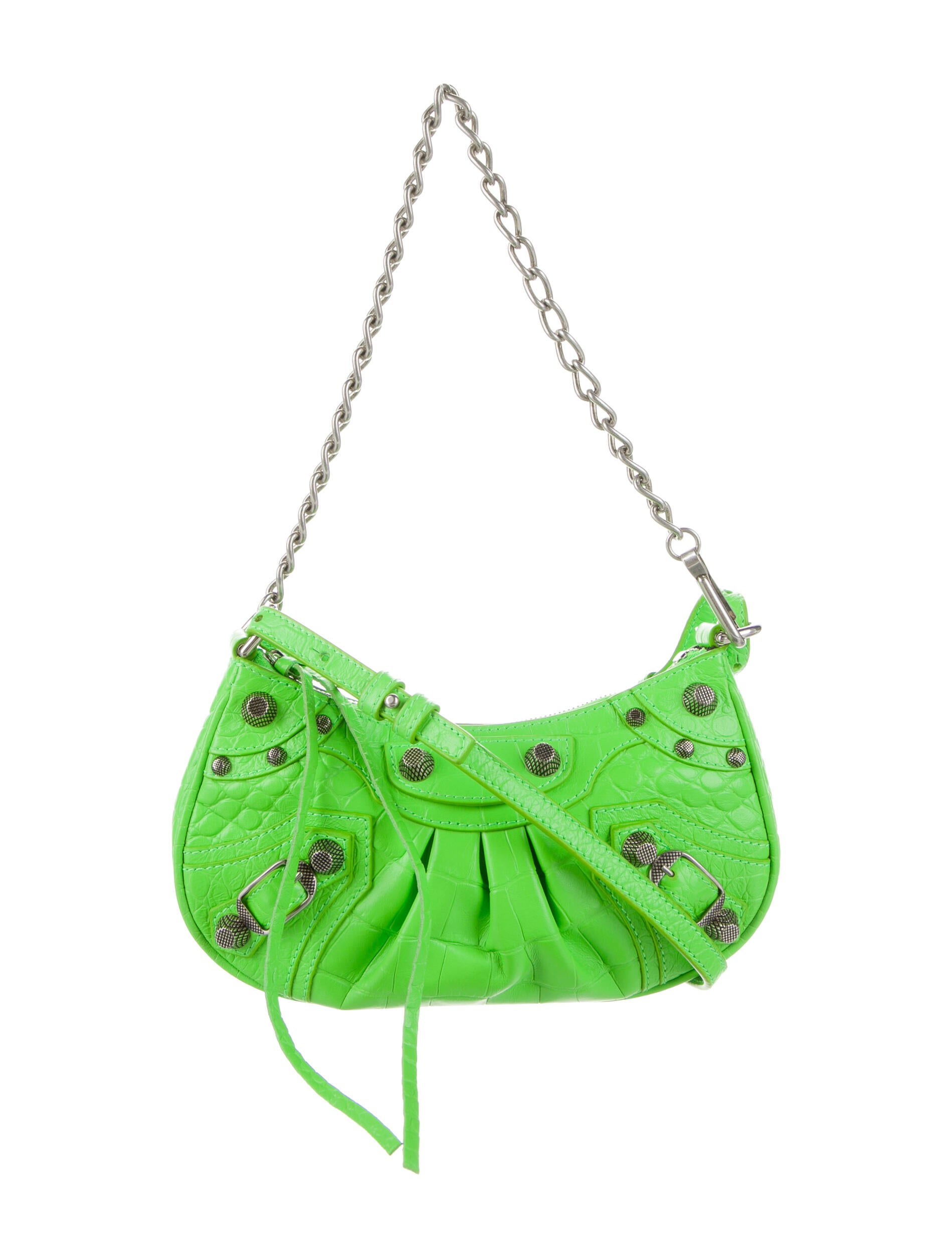 Balenciaga 2022 Le Cagole Mini Bag Green Crossbody Bags, Handbags