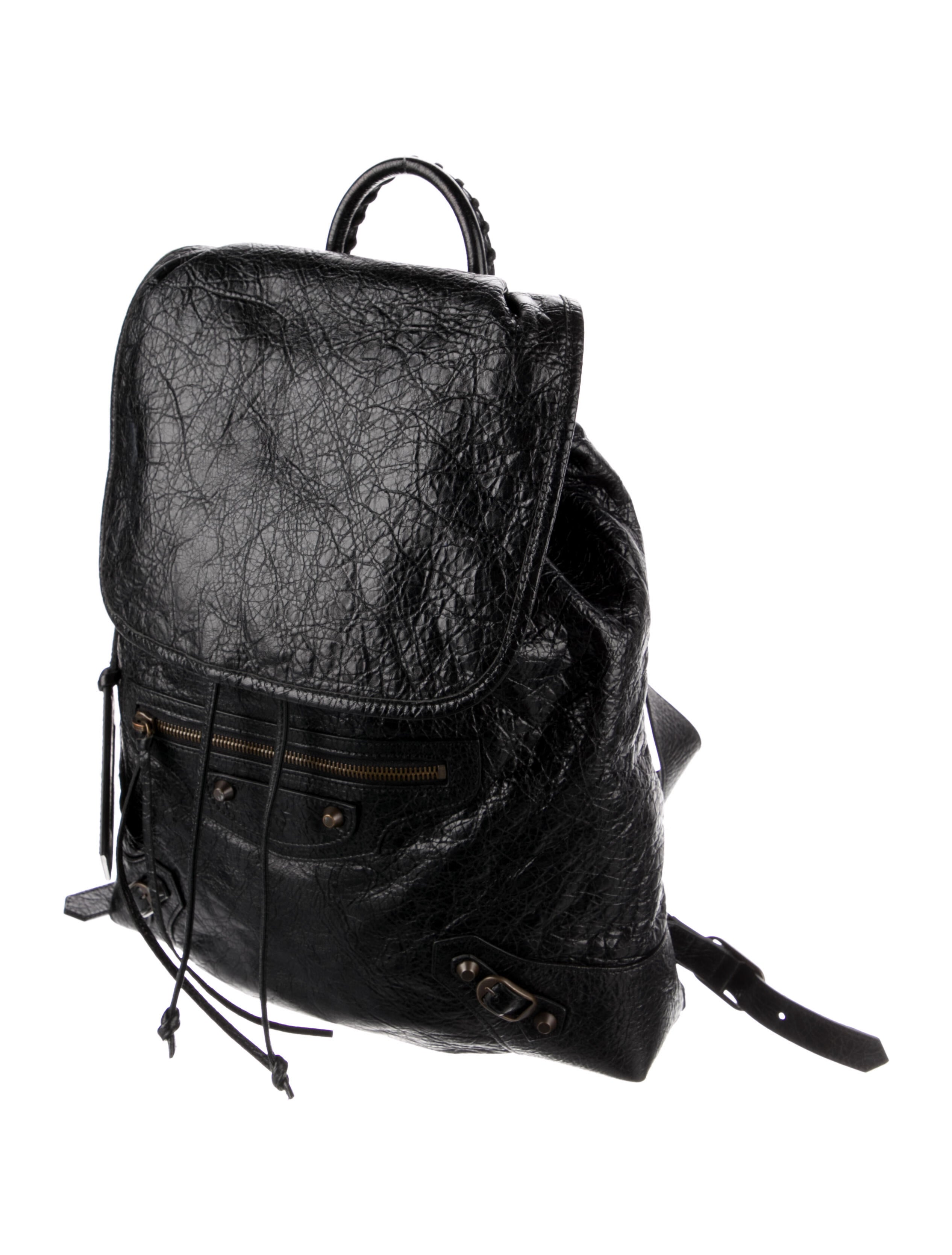 Balenciaga Motocross Classic Traveler Backpack Black Backpacks, Handbags BAL207700 The