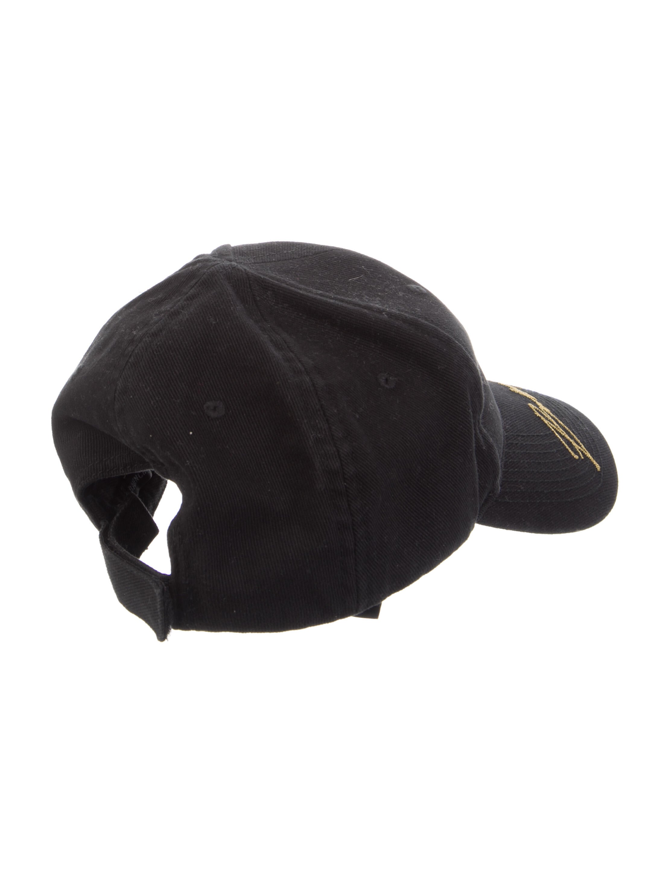 BALENCIAGA Black and gold signature cap Balenciaga × Designer × Streetwear Balenciaga Script Logo  main image 3