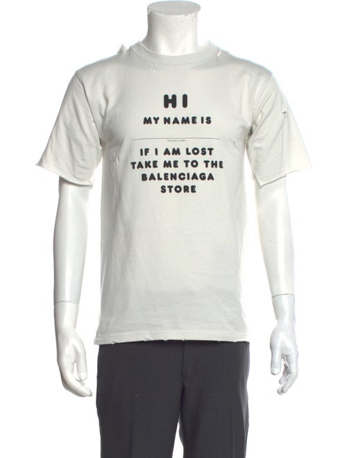 Balenciaga 2021 Unifit Hi My Name Is T-Shirt w/ Tags