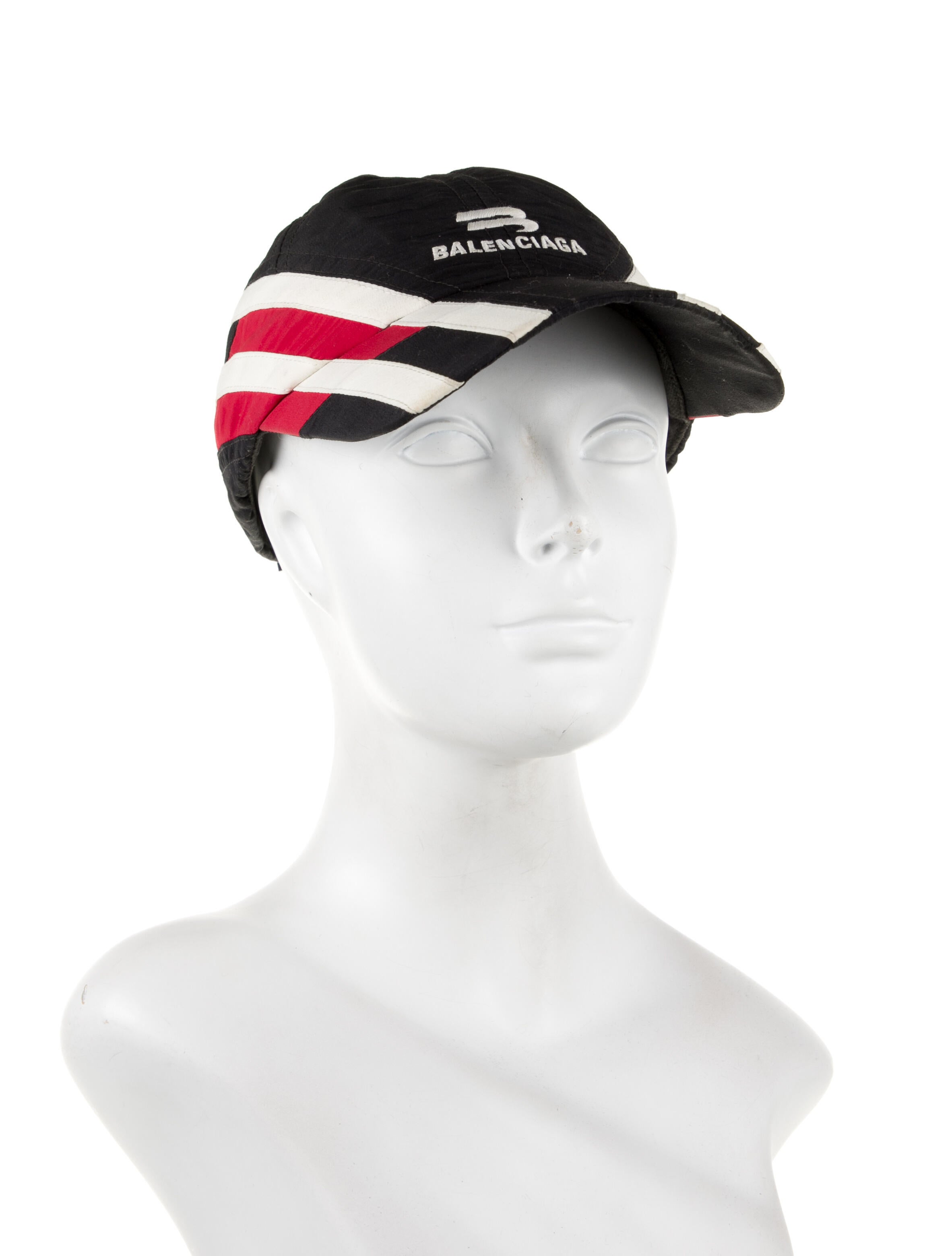 Balenciaga Nylon Tracksuit Cap - Black Hats, Accessories