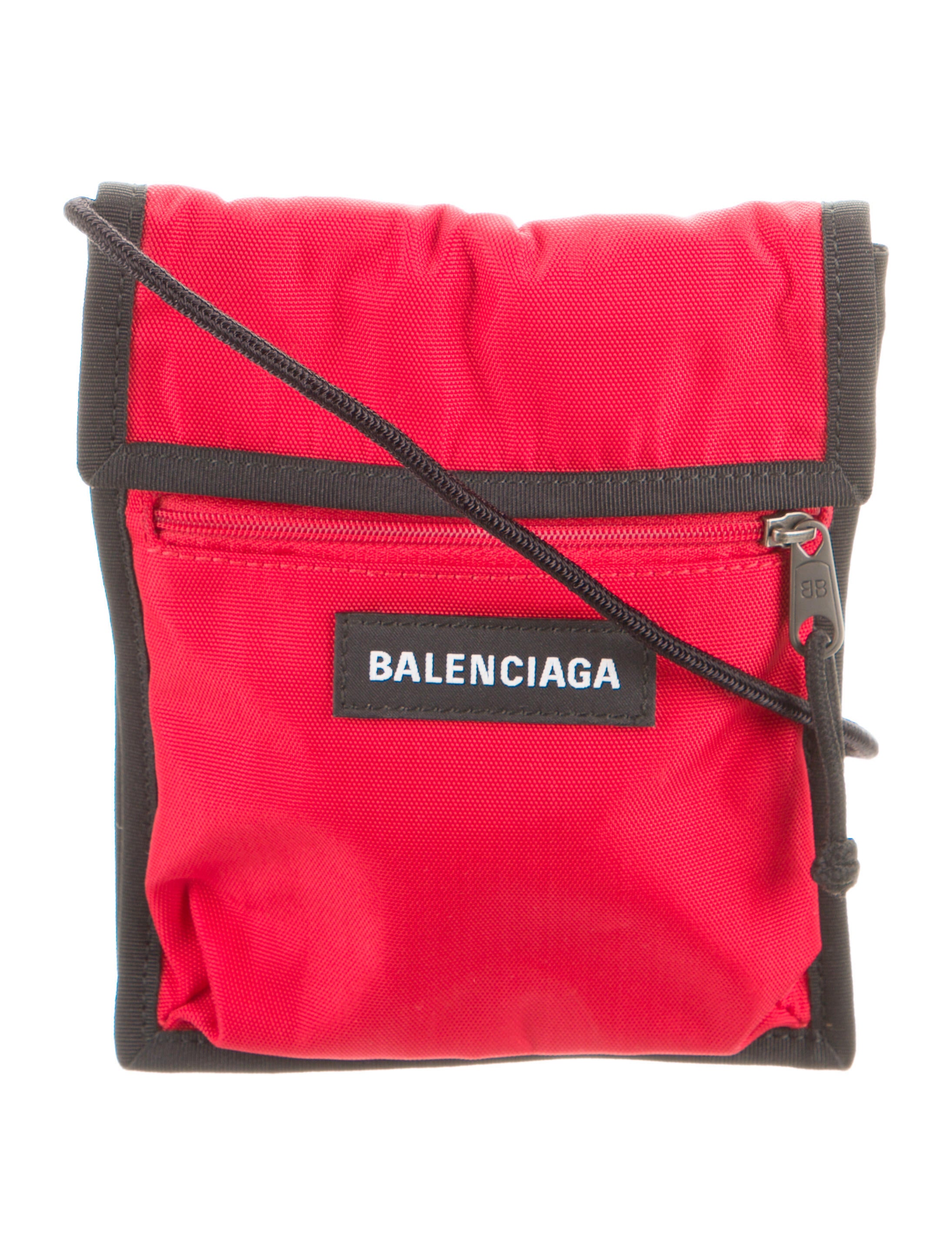 Balenciaga Canvas Explorer Crossbody Red Messenger Bags, Bags