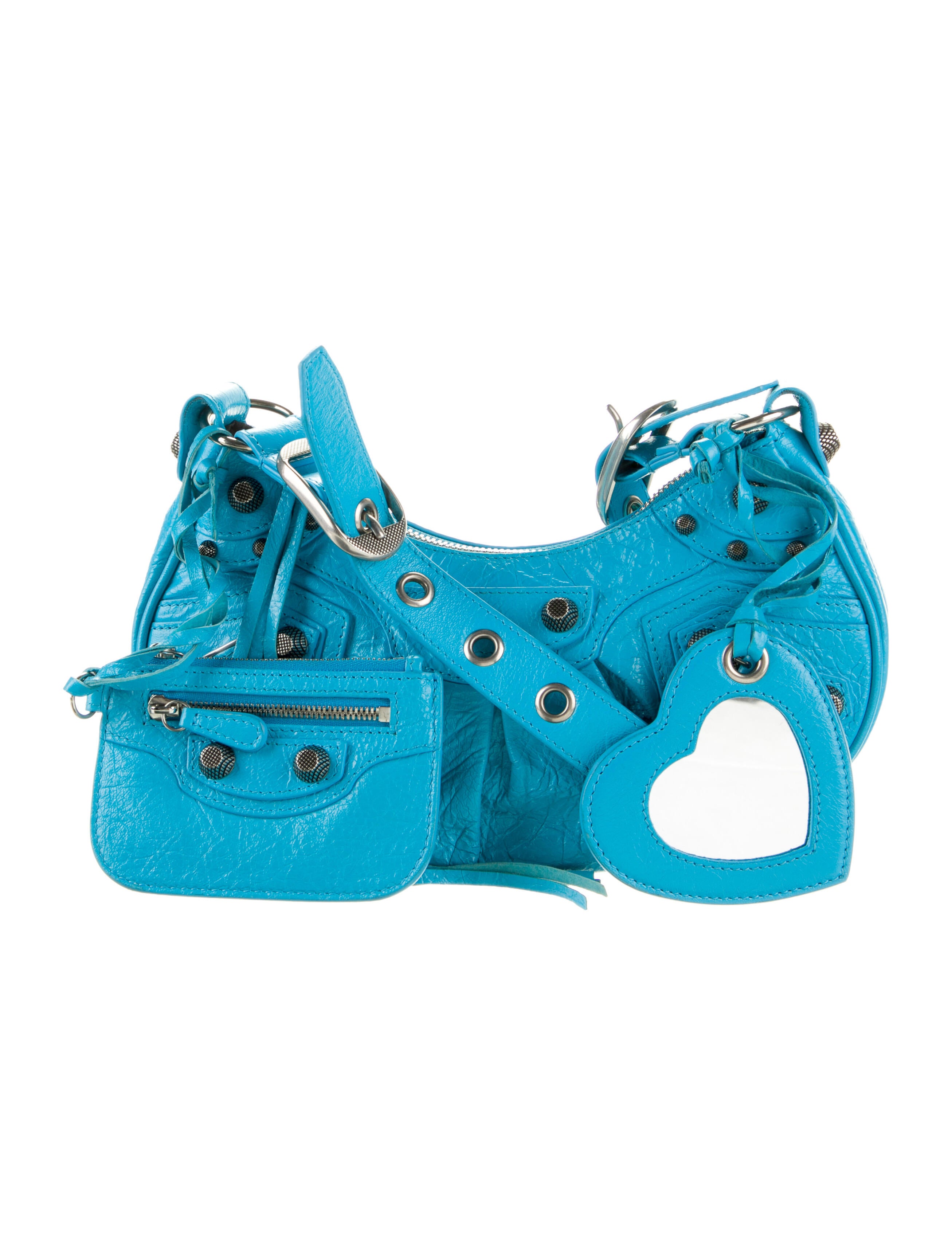 Balenciaga 2022 XS Le Cagole Shoulder Bag w/Tags Blue Shoulder Bags