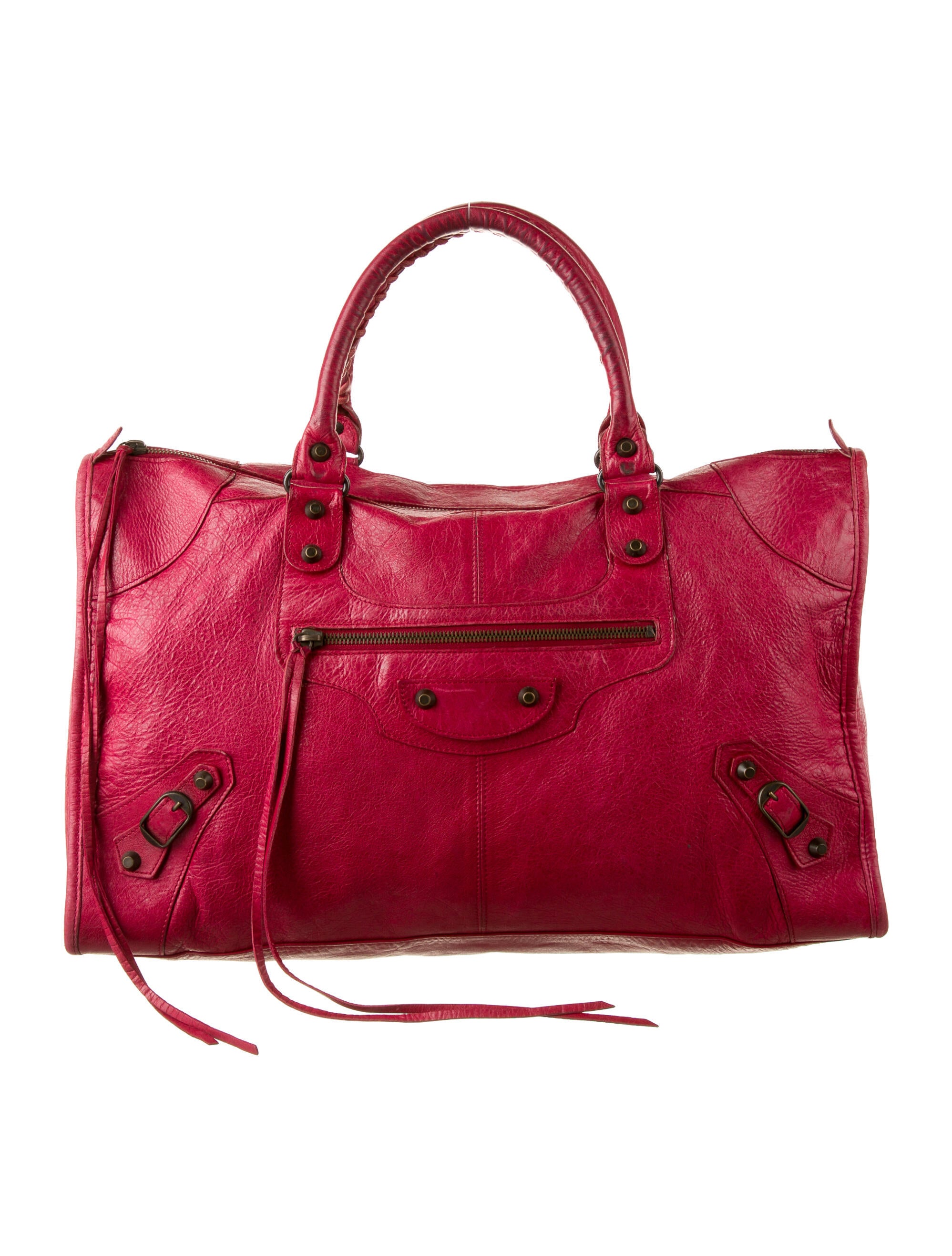 Balenciaga Motocross Classic Work Bag Red Totes, Handbags BAL215044