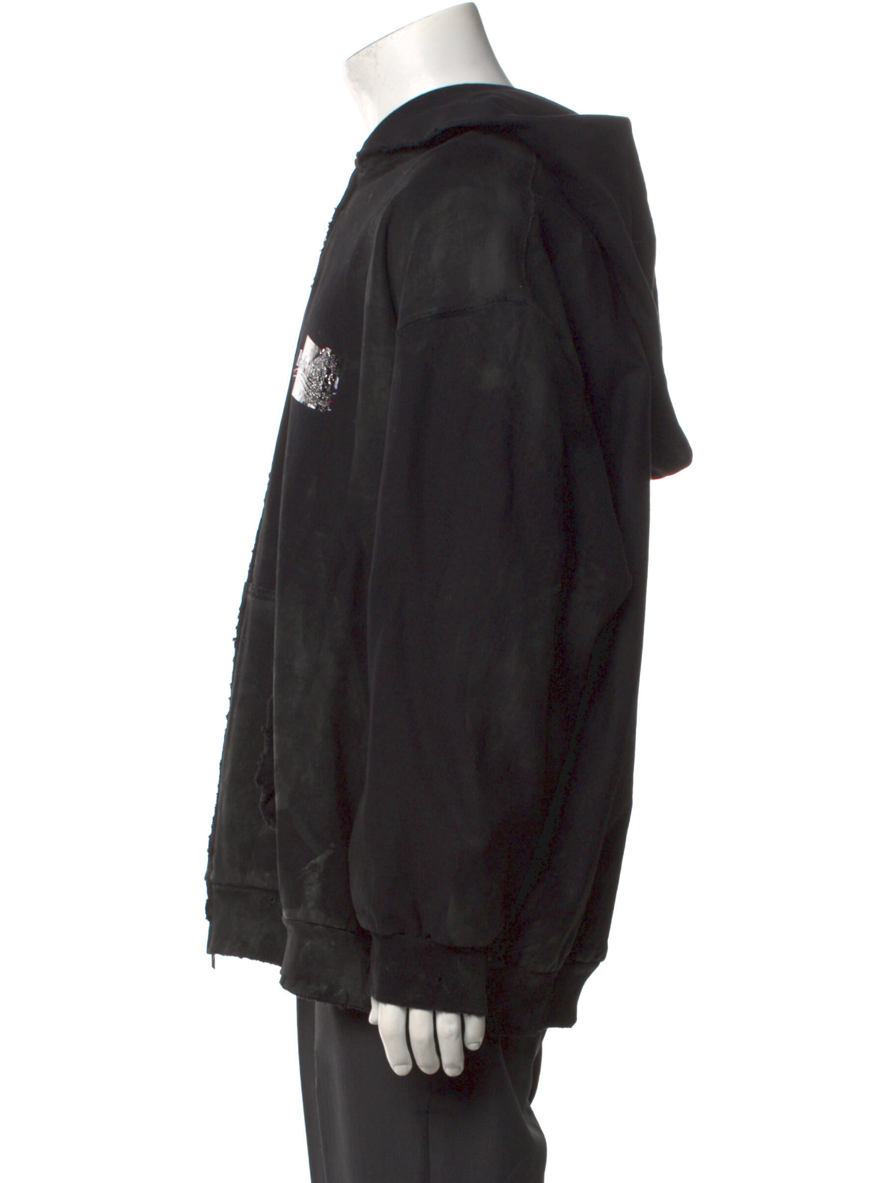 Balenciaga 2022 Gaffer Zip Up Hoodie - Black Sweatshirts & Hoodies Balenciaga 2022 Gaffer Zip Up Hoodie - Black Sweatshirts & Hoodies