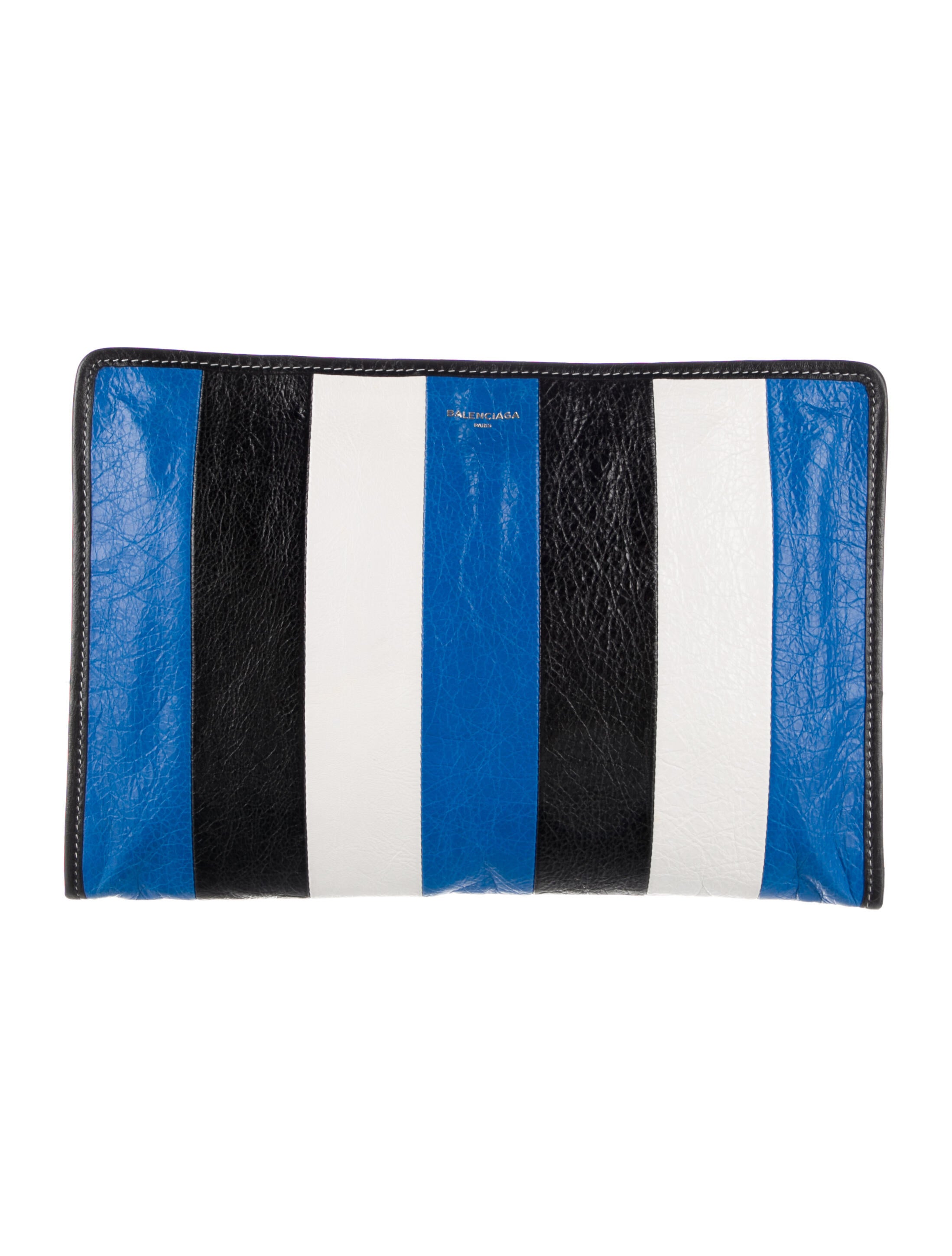 balenciaga blue clutch