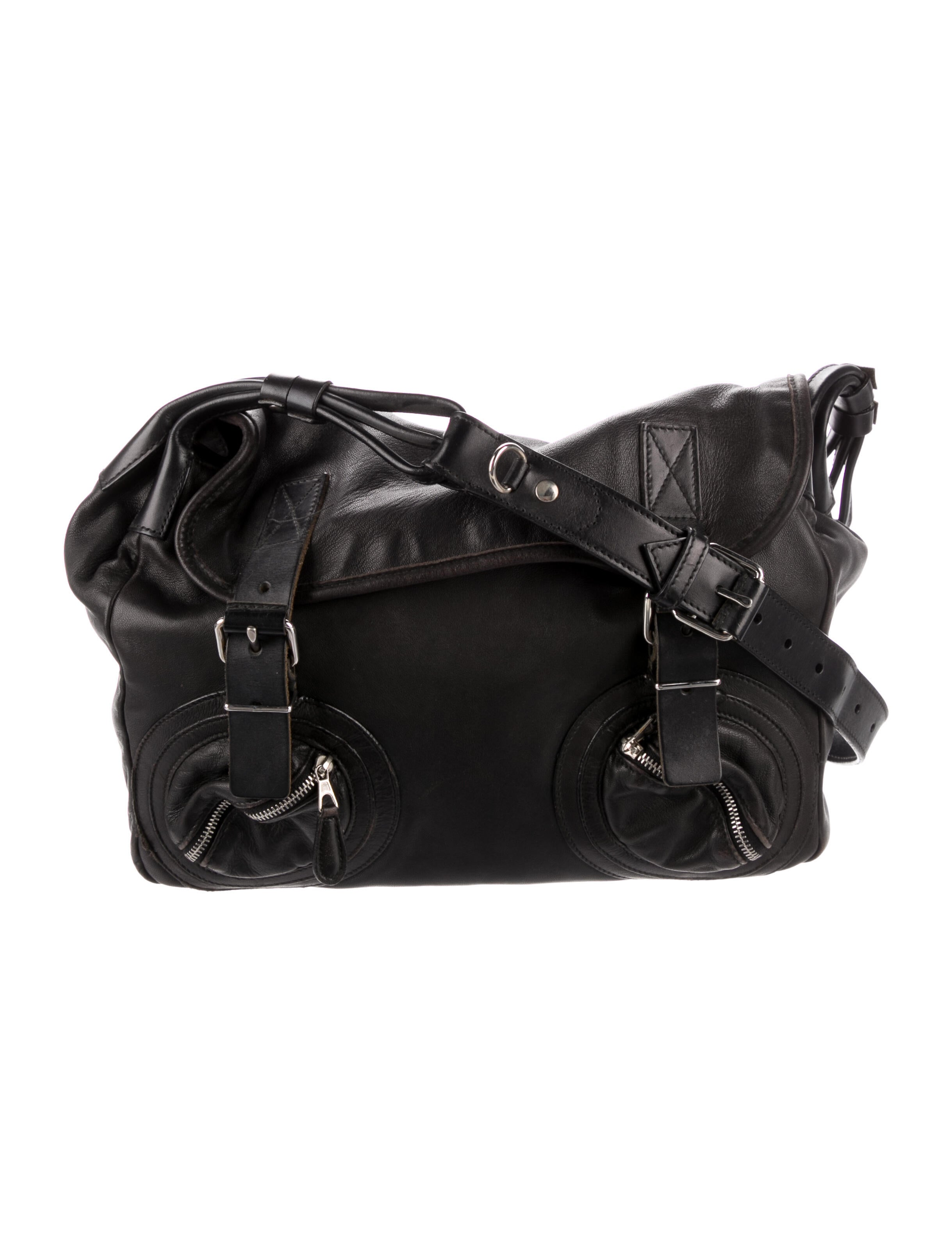 Balenciaga Nylon Quilted Flap Shoulder Bag Black Shoulder Bags