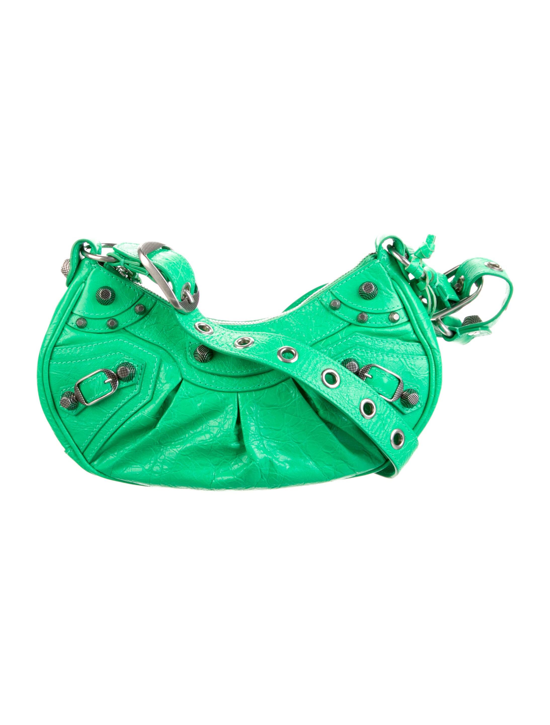 Balenciaga 2022 XS Le Cagole Shoulder Bag Green Shoulder Bags