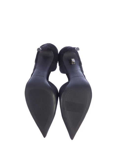 Balenciaga Mesh and Suede Pumps