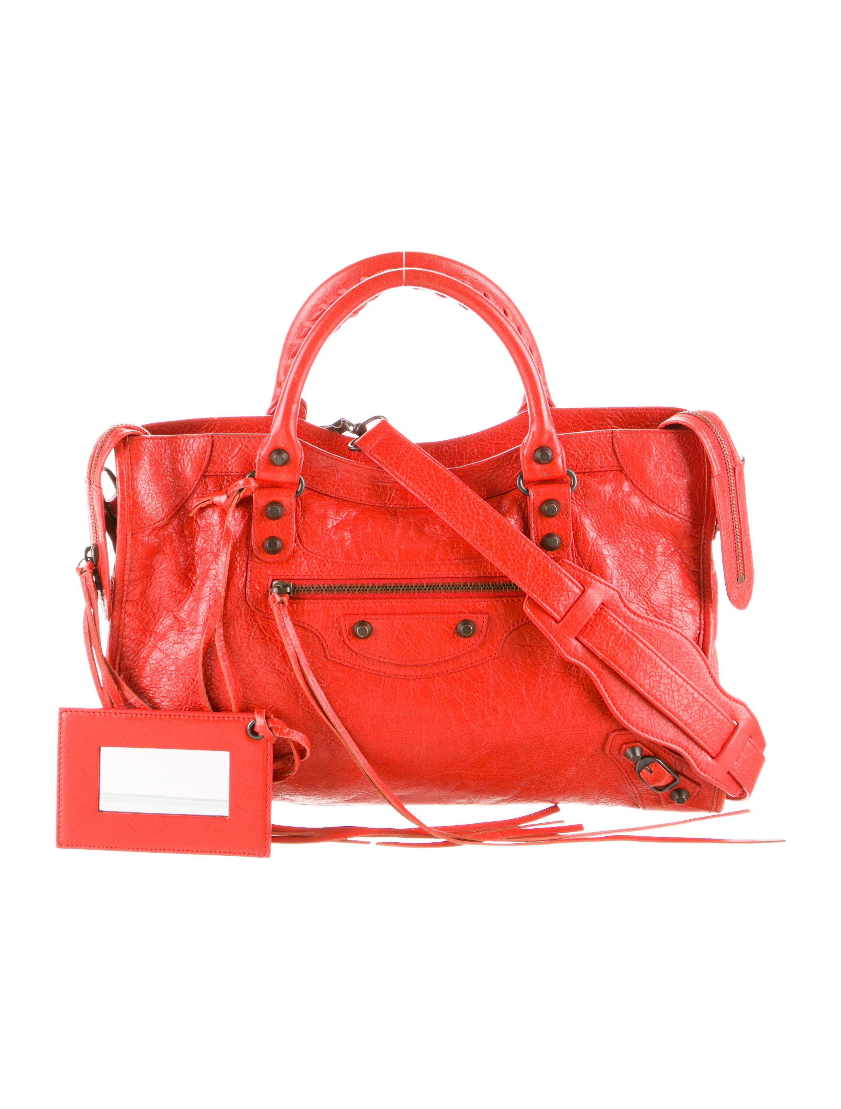 balenciaga classic city red
