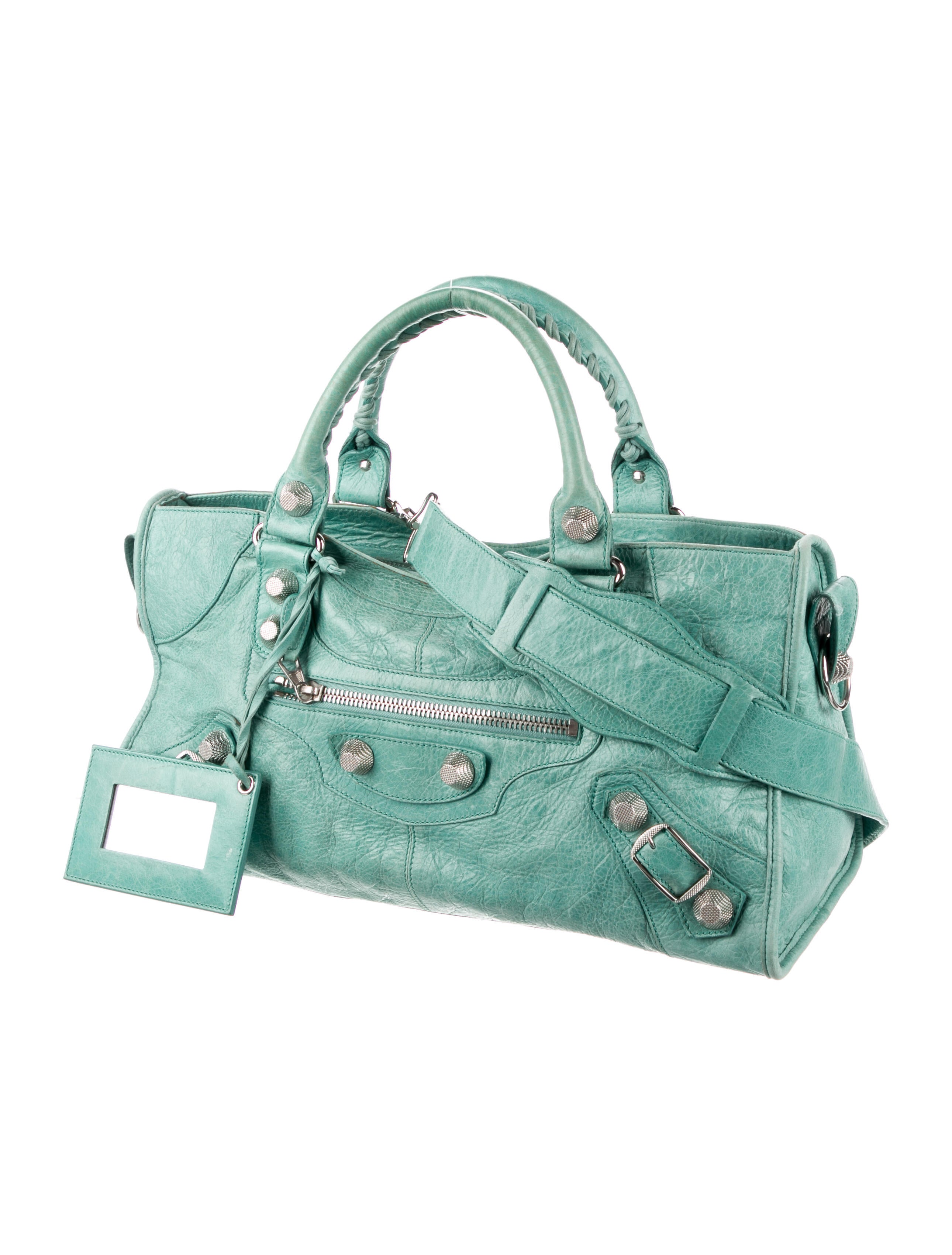 Balenciaga Motocross Giant 21 Part Time - Green Handle Bags