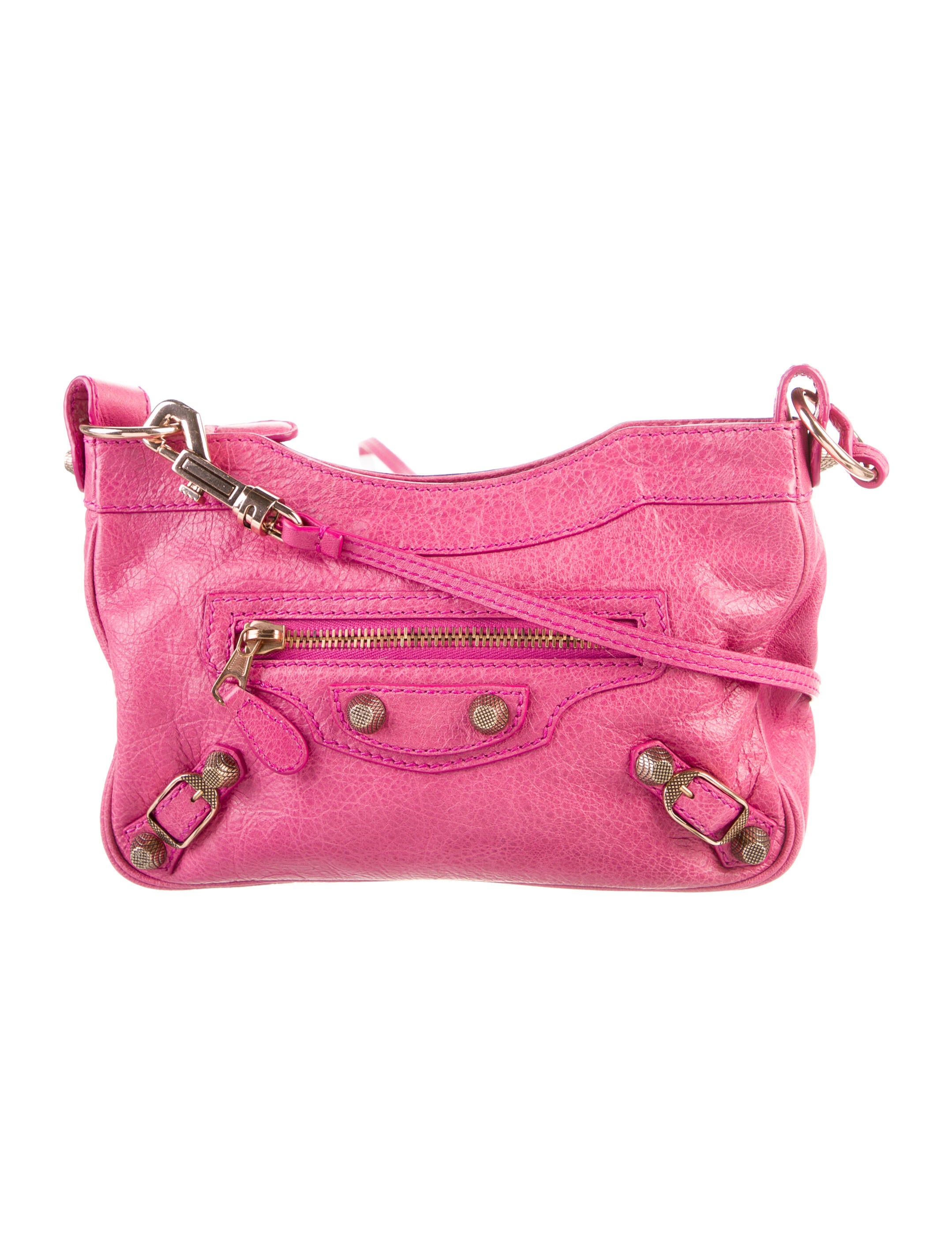 Balenciaga Classic Motocross Hip Crossbody Bag Pink Crossbody Bags