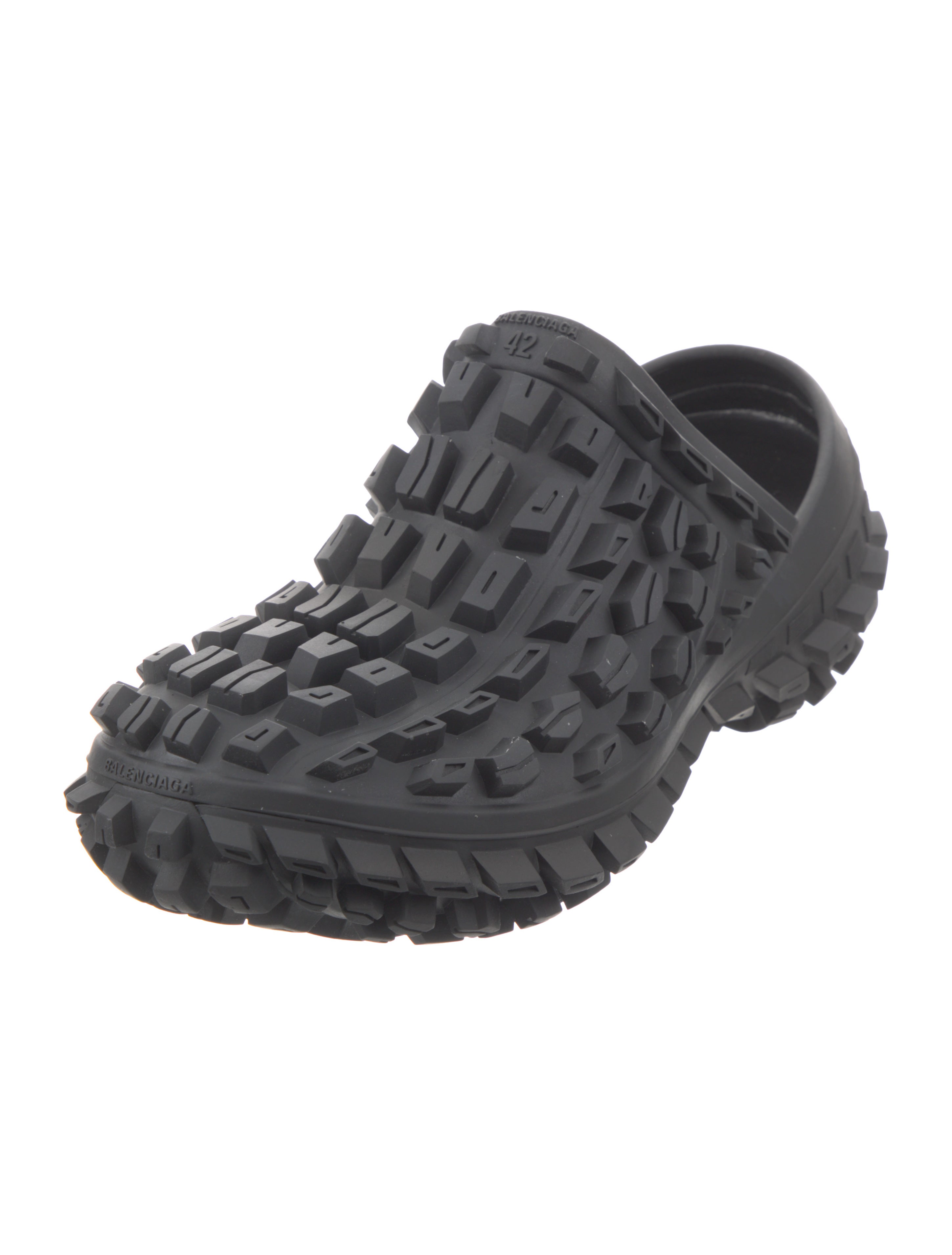 Balenciaga Defender Extreme Tire Tread Clog Rubber Sandals