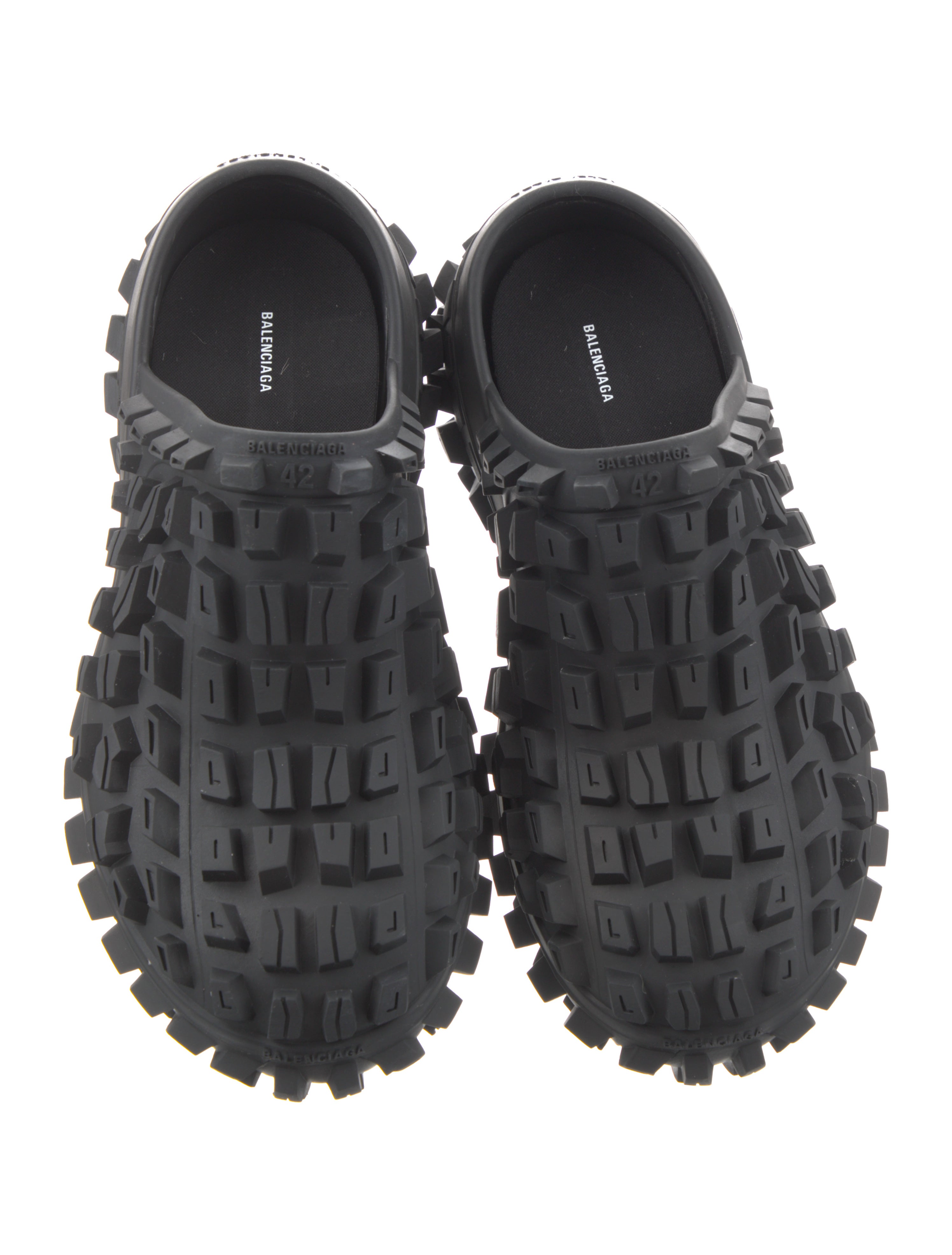 Balenciaga Defender Extreme Tire Tread Clog Rubber Sandals