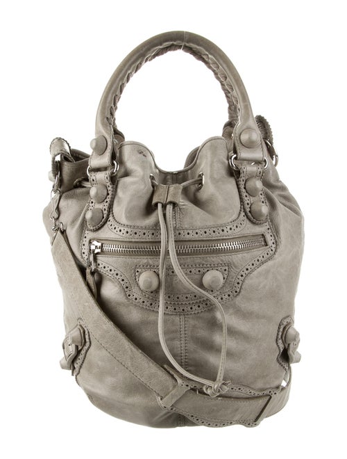 Balenciaga Motocross Giant Covered Brogues Pompon Bag