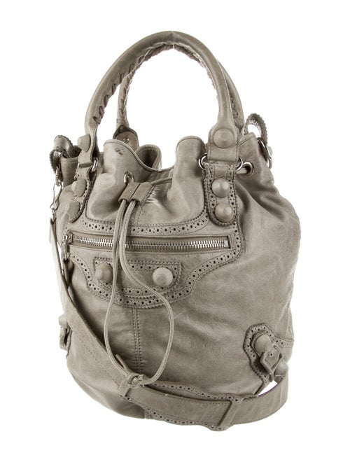 Balenciaga Motocross Giant Covered Brogues Pompon Bag